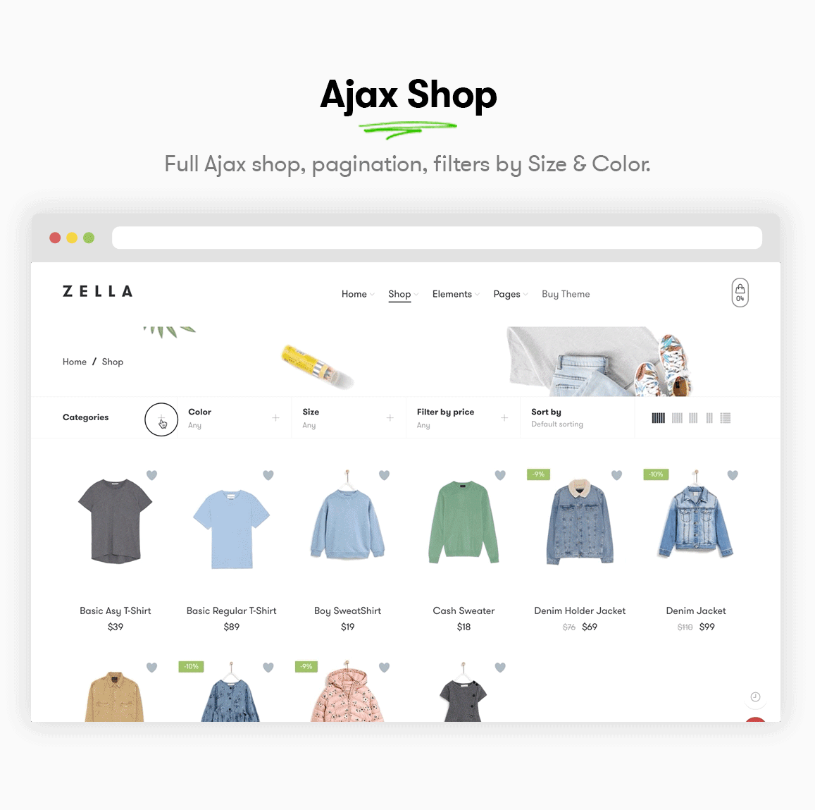Zella - Chủ đề WordPress AJAX WooCommerce - Hỗ trợ RTL - 5
